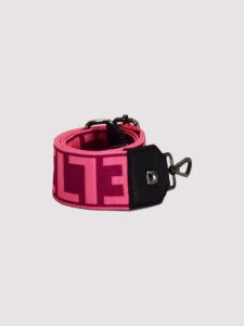 LITO Small - SCUBA - Black - EL Strap - Shoulder Bag - EL LOGO - Fuchsia/Pink