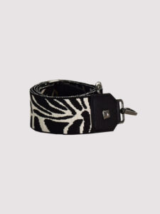 REA - SOFT CAPITONE - Black - EL Chain or Strap - Crossbody Bag - EL ZEBRA - Ecru/Black